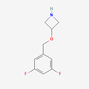 molecular formula C10H11F2NO B1395490 3-[(3,5-Difluorobenzyl)oxy]azetidine CAS No. 1121595-11-6