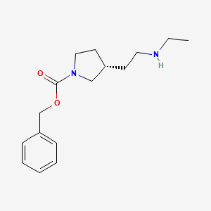 molecular formula C16H24N2O2 B13954903 (S)-benzyl 3-(2-(ethylamino)ethyl)pyrrolidine-1-carboxylate 