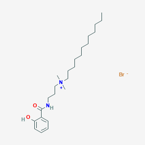 molecular formula C24H43BrN2O2 B13954928 3-Salicylamidopropyl-dimethyl-dodecyl ammonium bromide CAS No. 30596-55-5