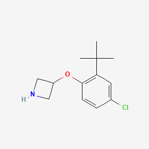molecular formula C13H18ClNO B1395493 3-[2-(Tert-butyl)-4-chlorophenoxy]azetidine CAS No. 1146960-45-3