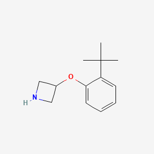 molecular formula C13H19NO B1395495 3-(2-Tert-butylphenoxy)azetidine CAS No. 1146956-90-2