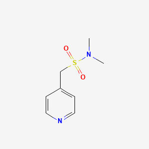 molecular formula C8H12N2O2S B13954969 N,N-dimethyl-1-(pyridin-4-yl)methanesulfonamide 