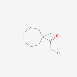 molecular formula C10H17ClO B13954980 2-Chloro-1-(1-methylcycloheptyl)ethan-1-one CAS No. 86518-89-0
