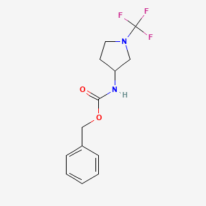 molecular formula C13H15F3N2O2 B13955026 Benzyl (1-(trifluoromethyl)pyrrolidin-3-yl)carbamate 