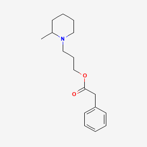 molecular formula C17H25NO2 B13955029 3-(2'-Methylpiperidino)propyl phenylacetate CAS No. 63906-46-7