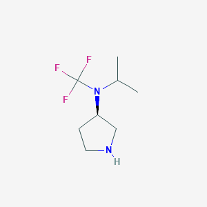 molecular formula C8H15F3N2 B13955034 (R)-N-isopropyl-N-(trifluoromethyl)pyrrolidin-3-amine 