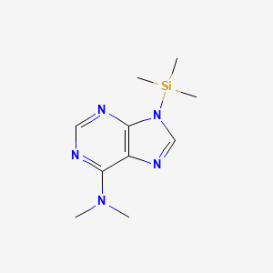 molecular formula C10H17N5Si B13955036 Adenine, N,N-dimethyl-9-(trimethylsilyl)- CAS No. 32865-76-2