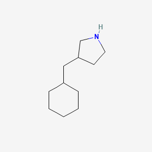 molecular formula C11H21N B1395505 3-(Cyclohexylmethyl)pyrrolidine CAS No. 1220038-54-9