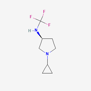 molecular formula C8H13F3N2 B13955069 (S)-1-cyclopropyl-N-(trifluoromethyl)pyrrolidin-3-amine 
