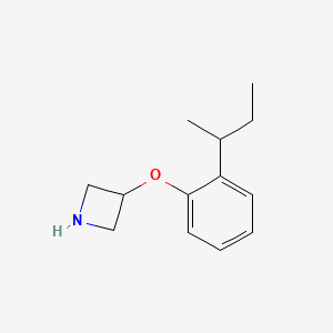 molecular formula C13H19NO B1395509 3-[2-(Sec-butyl)phenoxy]azetidine CAS No. 1220028-62-5
