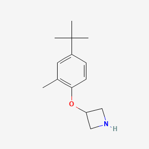 molecular formula C14H21NO B1395510 3-[4-(Tert-butyl)-2-methylphenoxy]azetidine CAS No. 1220027-45-1