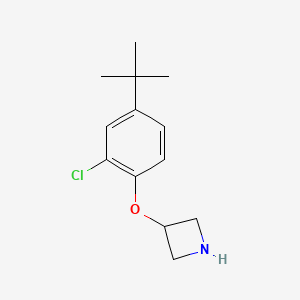 molecular formula C13H18ClNO B1395511 3-[4-(Tert-butyl)-2-chlorophenoxy]azetidine CAS No. 1220027-67-7