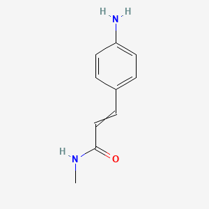molecular formula C10H12N2O B1395512 3-(4-Aminophenyl)-N-methylacrylamide CAS No. 1201641-92-0