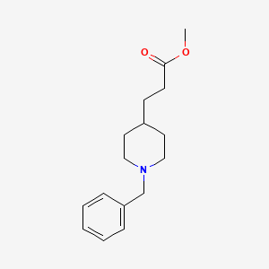 molecular formula C16H23NO2 B13955131 Methyl 3-(1-benzylpiperidin-4-yl)propanoate 