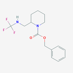 molecular formula C15H19F3N2O2 B13955166 Benzyl 2-(((trifluoromethyl)amino)methyl)piperidine-1-carboxylate 