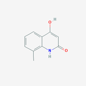 molecular formula C10H9NO2 B1395520 4-羟基-8-甲基喹啉-2(1H)-酮 CAS No. 1677-42-5