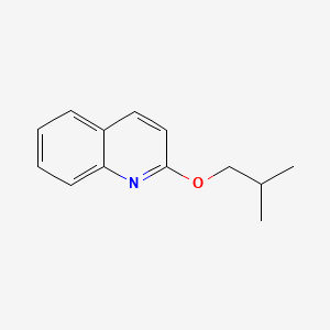 molecular formula C13H15NO B13955222 2-(2-Methylpropoxy)quinoline CAS No. 56273-37-1