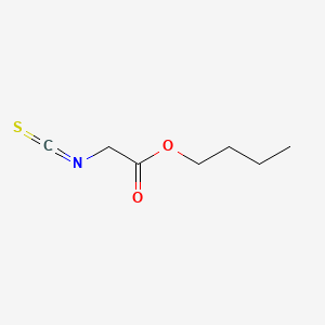 molecular formula C7H11NO2S B13955256 Isothiocyanic acid, butoxycarbonylmethyl ester CAS No. 58511-01-6