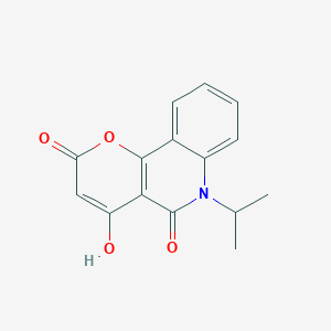 molecular formula C15H13NO4 B1395531 4-hydroxy-6-isopropyl-2H-pyrano[3,2-c]quinoline-2,5(6H)-dione CAS No. 380633-63-6