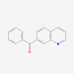 molecular formula C16H11NO B13955312 Phenyl(quinolin-7-yl)methanone CAS No. 54885-03-9
