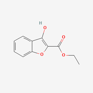 molecular formula C11H10O4 B1395533 Ethyl 3-hydroxybenzofuran-2-carboxylate CAS No. 91181-95-2