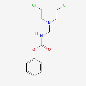 molecular formula C12H16Cl2N2O2 B13955337 Phenyl bis(2-chloroethyl)aminomethylcarbamate CAS No. 58050-47-8