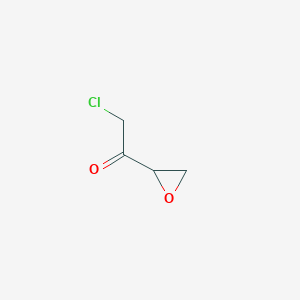 molecular formula C4H5ClO2 B13955339 2-Chloro-1-(oxiran-2-yl)ethan-1-one CAS No. 619333-14-1