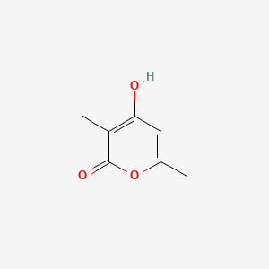 molecular formula C7H8O3 B1395534 4-Hydroxy-3,6-dimethyl-2H-pyran-2-one CAS No. 5192-62-1