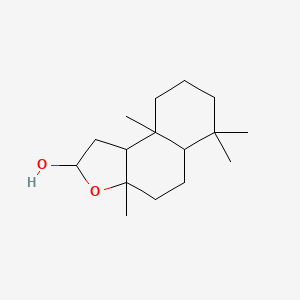 molecular formula C16H28O2 B13955364 Sclaral (sclareolide lactol) CAS No. 103476-92-2