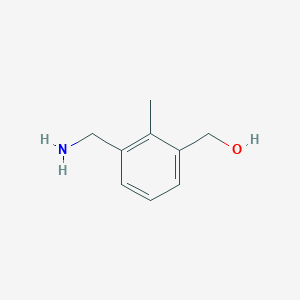 molecular formula C9H13NO B13955382 [3-(Aminomethyl)-2-methylphenyl]methanol CAS No. 775224-50-5