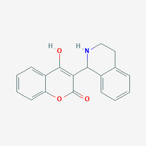molecular formula C18H15NO3 B1395540 4-hydroxy-3-(1,2,3,4-tetrahydro-1-isoquinolinyl)-2H-chromen-2-one CAS No. 860649-07-6