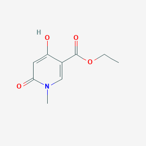 molecular formula C9H11NO4 B1395548 Ethyl 4-hydroxy-1-methyl-6-oxo-1,6-dihydropyridine-3-carboxylate CAS No. 853105-37-0