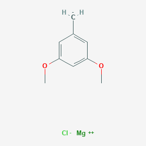 molecular formula C9H11ClMgO2 B139555 3,5-Dimethoxybenzylmagnesium chloride CAS No. 135808-66-1