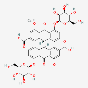 molecular formula C42H36CaO20 B1395552 Sennoside B calcium salt CAS No. 52730-37-7
