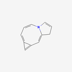 molecular formula C11H9N B13955527 1H-Cyclopropa[D]pyrrolo[1,2-A]azocine CAS No. 624721-65-9