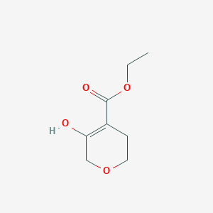 molecular formula C8H12O4 B1395553 ethyl 5-hydroxy-3,6-dihydro-2H-pyran-4-carboxylate CAS No. 324767-92-2