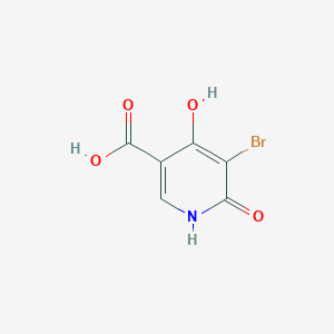 molecular formula C6H4BrNO4 B1395556 5-Bromo-4,6-dihydroxynicotinic acid CAS No. 1216835-16-3