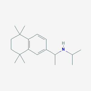molecular formula C19H31N B13955567 N-(1-(5,5,8,8-tetramethyl-5,6,7,8-tetrahydronaphthalen-2-yl)ethyl)propan-2-amine 