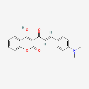 molecular formula C20H17NO4 B1395557 3-{(2E)-3-[4-(dimethylamino)phenyl]prop-2-enoyl}-4-hydroxy-2H-chromen-2-one CAS No. 1022282-98-9