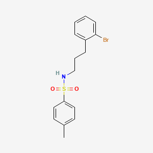 molecular formula C16H18BrNO2S B13955650 Benzenesulfonamide, N-[3-(2-bromophenyl)propyl]-4-methyl- CAS No. 543745-59-1