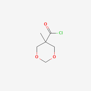 molecular formula C6H9ClO3 B13955661 5-Methyl-1,3-dioxane-5-carbonyl chloride CAS No. 29185-50-0