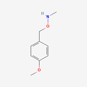 molecular formula C9H13NO2 B1395568 Methanamine, N-[(4-methoxyphenyl)methoxy]- CAS No. 1335111-23-3