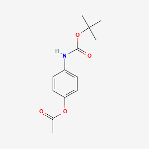 molecular formula C13H17NO4 B13955684 4-Acetoxy-N-(tert-butoxycarbonyl)aniline CAS No. 526199-31-5