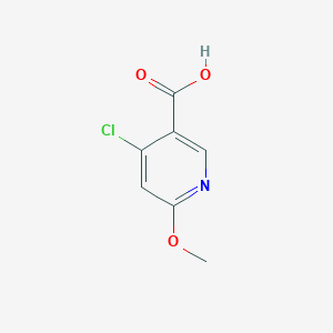 molecular formula C7H6ClNO3 B1395569 4-Chloro-6-methoxypyridine-3-carboxylic acid CAS No. 1060806-60-1