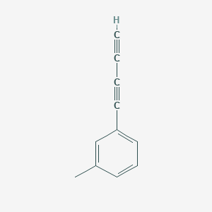 molecular formula C11H8 B13955757 1-(Buta-1,3-diyn-1-yl)-3-methylbenzene CAS No. 38177-85-4