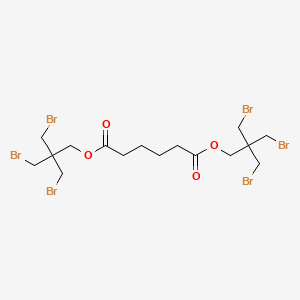 molecular formula C16H24Br6O4 B13955767 Hexanedioic acid, bis[3-bromo-2,2-bis(bromomethyl)propyl] ester CAS No. 54473-70-0