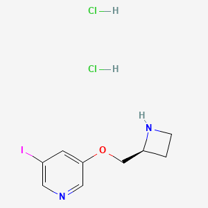 molecular formula C9H13Cl2IN2O B1395579 (S)-3-(Azetidin-2-ylmethoxy)-5-iodopyridine dihydrochloride CAS No. 213764-92-2