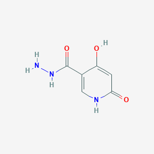 molecular formula C6H7N3O3 B1395580 4,6-Dihydroxynicotinohydrazide CAS No. 5466-46-6
