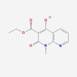 B1395582 Ethyl 4-hydroxy-1-methyl-2-oxo-1,2-dihydro-1,8-naphthyridine-3-carboxylate CAS No. 77276-17-6