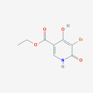 molecular formula C8H8BrNO4 B1395588 Ethyl 5-bromo-4,6-dihydroxynicotinate CAS No. 89978-58-5